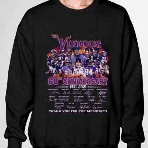 Thank You Memories The Vikings 60th Anniversary 1961-2021 Signed shirt 6