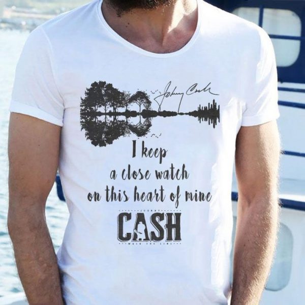 Awesome Guitar Lake Johnny Cash Signature I Walk The Line I Keep A Close shirt 2