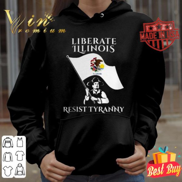 Best Liberate Illinois US State resist tyranny shirt 4
