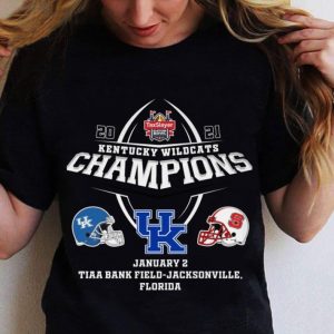 Awesome 2021 Kentucky Wildcats Champions UK Tiaa Bank Field-Jacksonville Florida shirt 5