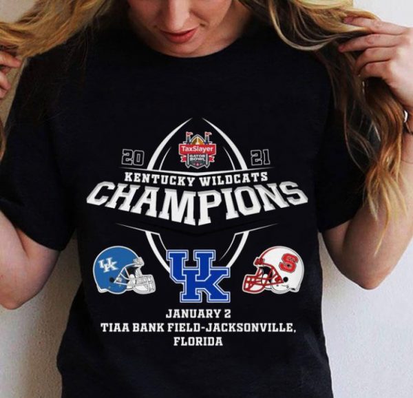Awesome 2021 Kentucky Wildcats Champions UK Tiaa Bank Field-Jacksonville Florida shirt 2