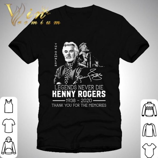 Legends Never Die Kenny Rogers 1938-2020 Signature shirt 1