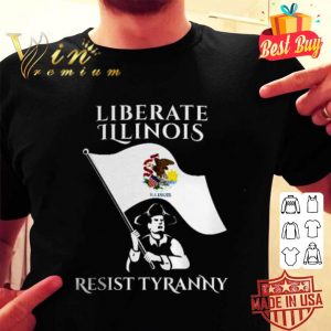 Best Liberate Illinois US State resist tyranny shirt 5
