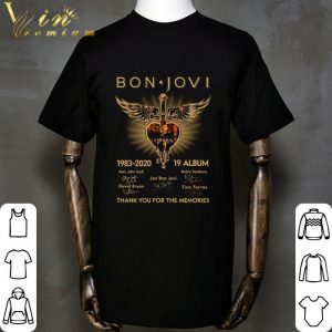 Bon Jovi 1983-2020 19 Album Signatures Jon Bon Jovi shirt 5