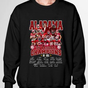 Alabama CFP national champions 2021 signatures shirt 6