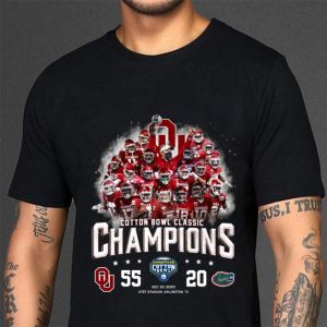 Cotton Bowl Classic Champions Oklahoma Sooners 55-20 Florida Gators shirt 6