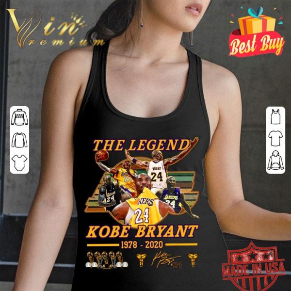 Best Vintage LA Lakers The Legend Kobe Bryant 1978-2020 Signature shirt 3