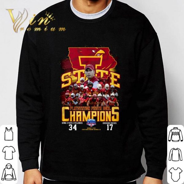 Playstation Fiesta Bowl Champions Iowa State Cyclones 34-17 Oregon Ducks shirt 3