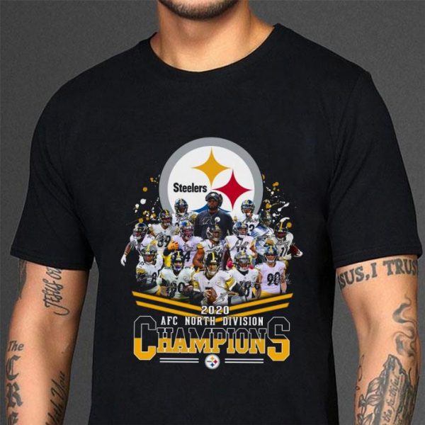 Best 2020 Pittsburgh Steelers Champions AFC North Division Signatures shirt 3