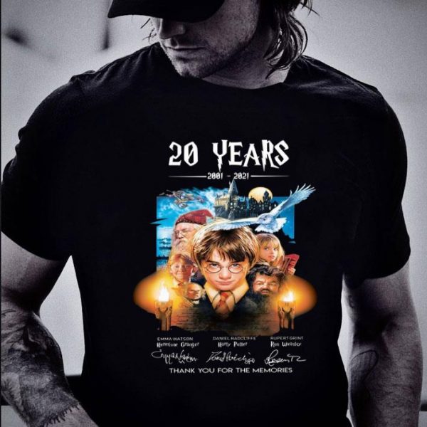 Thank You Memories Harry Potter 20 Years 2001-2021 Signatures shirt 2