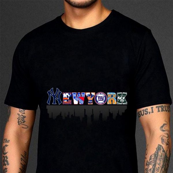 New York Sports Teams Yankees Islanders Rangers Mets Giants Knicks Jets shirt 3