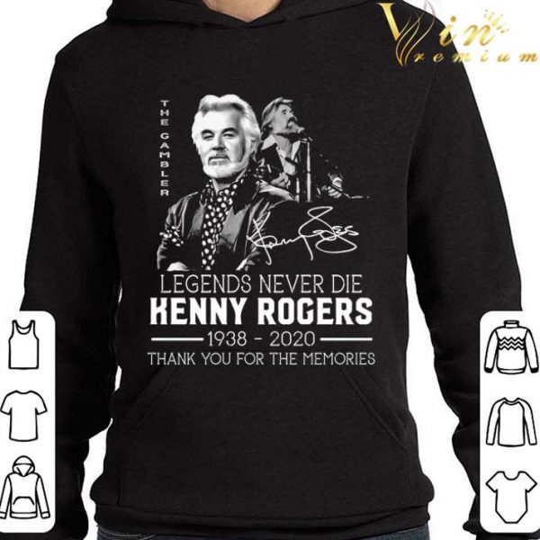 Legends Never Die Kenny Rogers 1938-2020 Signature shirt 4