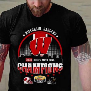Official Wisconsin Badgers 2020 Duke's Mayo Bowl Champions shirt 6