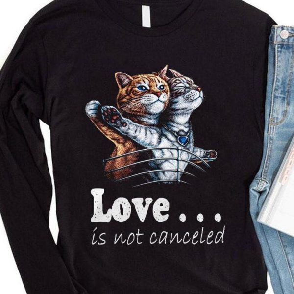 Titanic Cats Actor Love is not canceled shirt 4