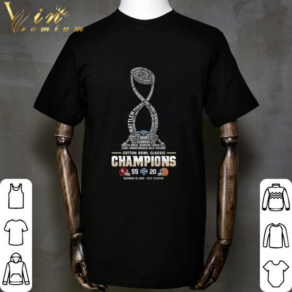 Name Player Cotton Bowl Classic Champions Oklahoma Sooners 55-20 shirt 2
