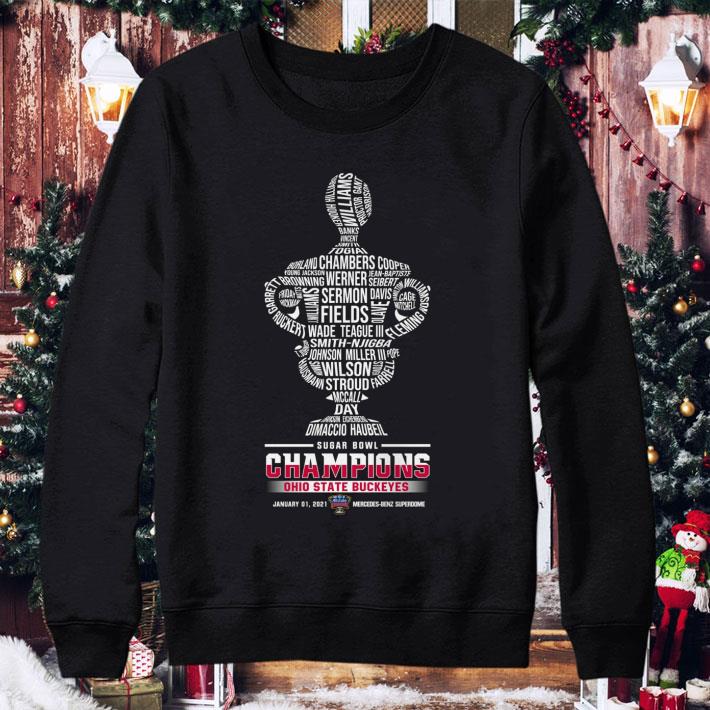 Official Name Players Sugar Bowl Champions Ohio State Buckeyes shirt 10 Official Name Players Sugar Bowl Champions Ohio State Buckeyes shirt