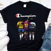 Logo Champion Pelé Lionel Messi Diego Maradona Signatures shirt 9