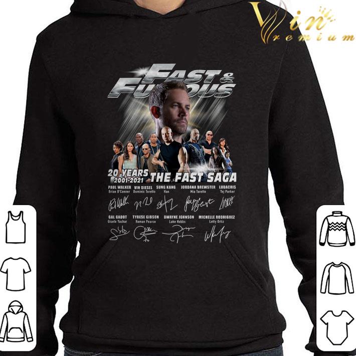 Fast & Furious 20 years 2001-2021 The Fast Saga Signatures Paul Walker Shirt 10 Fast & Furious 20 years 2001-2021 The Fast Saga Signatures Paul Walker Shirt
