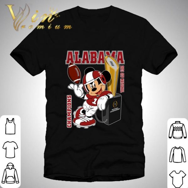 Mickey mouse Alabama Crimson Tide Champions 2021 CFP National shirt 1