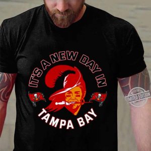 Awesome 2021 Tom Brady It's A New Day In Tampa Bay Buccaneers Champions Shirt 6
