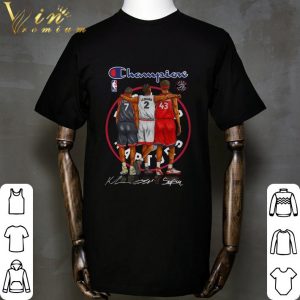 Champions Kyle Lowry Leonard Pascal Siakam Toronto Raptors signatures shirt 5