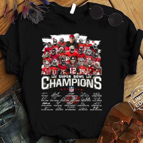 Best Team Player Tampa Bay Buccaneers LIV Super Bowl LIV Champions NFL Signatures shirt 1
