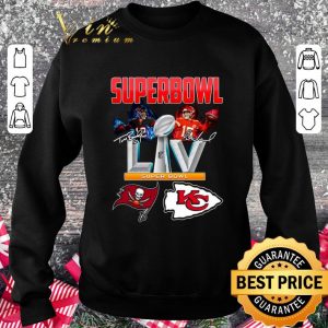 Hot Super Bowl LIV 2021 Bucs Vs Chiefs Tom Brady Vs Patrick Mahomes Shirt 6