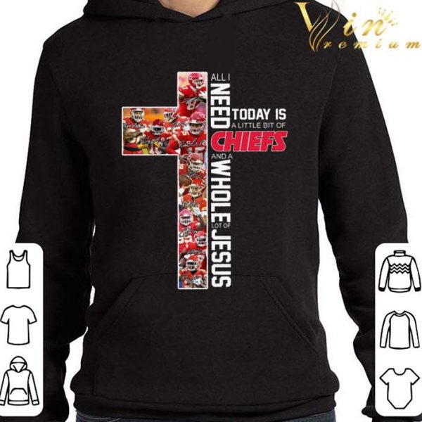 All I Need Today Is A Little Bit Of Kansas City Chiefs Signatures And A Whole Lot Of Jesus Shirt 4