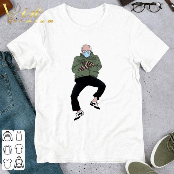 Bernie Sanders Mittens Sitting Gangnam Style Inauguration Funny Meme Shirt 1