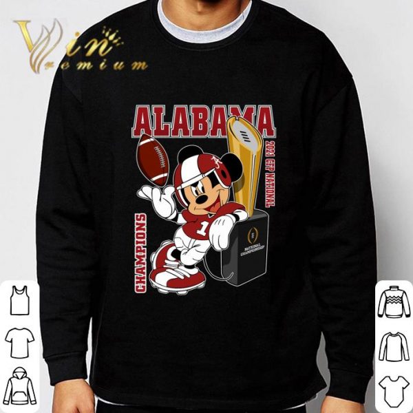 Mickey mouse Alabama Crimson Tide Champions 2021 CFP National shirt 3