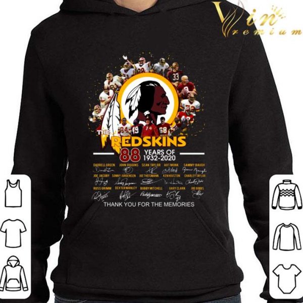 The Washington Football Team 88 Years Of 1932-2020 Signed Thank You Memories Shirt 4