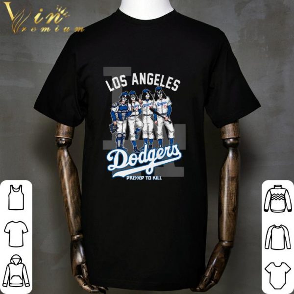 Kiss Band Member Los Angeles Dodgers Dressed To Kill Shirt 2