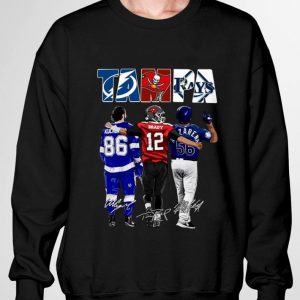 Hot 2021 Tampa Sports Signatures Tampa Bay Lightning Tampa Bay Buccaneers Tampa Bay Rays Shirt 6