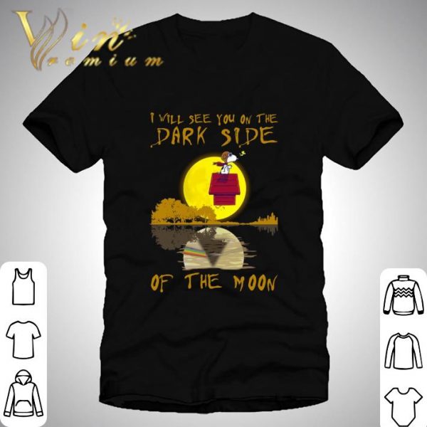 Snoopy Woodstock Pink Floyd I Will See You On The Dark Side Of The Moon Shirt 1