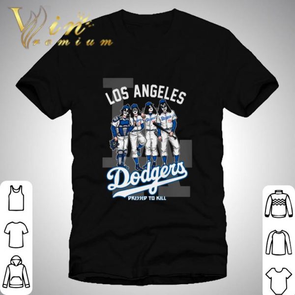 Kiss Band Member Los Angeles Dodgers Dressed To Kill Shirt 1