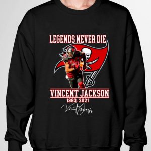 Awesome Vicent Jackson Tampa Bay Buccaneers Legends Never Die 1983-2021 Signature Shirt 6