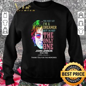 Official The Beatles John Lennon 1940-1980 Imagine You May Say I'm A Dreamer Shirt 6