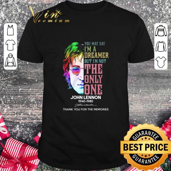 Official The Beatles John Lennon 1940-1980 Imagine You May Say I'm A Dreamer Shirt 1
