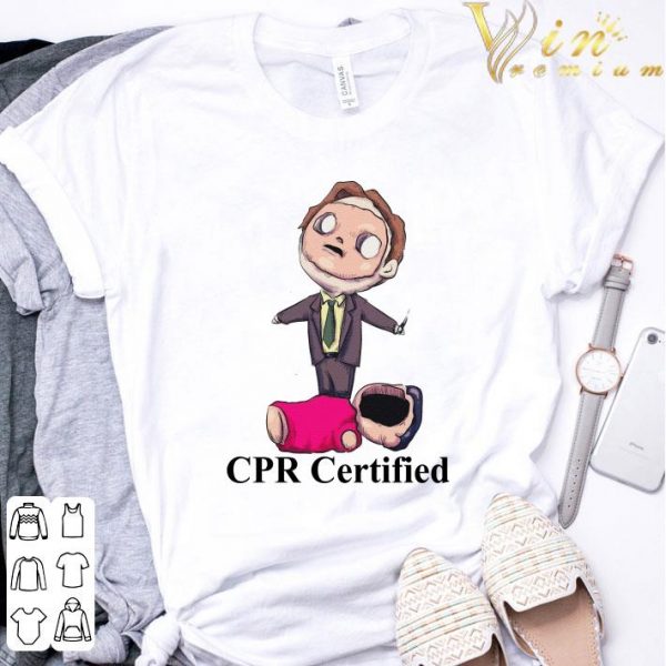 Dwight Schrute Cpr Certified Cardiopulmonary resuscitation shirt 3