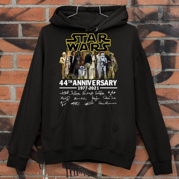 Awesome Star Wars 44th anniversary 1977-2021 signatures shirt 4