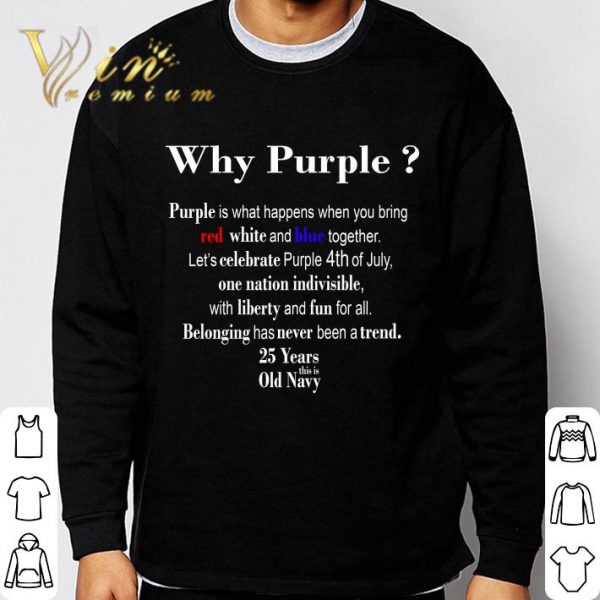 2021 Fourth Of July Old Navy Purple shirt 3