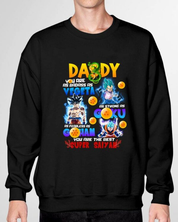 Original DADDY You are the best super saiyan shirt 3