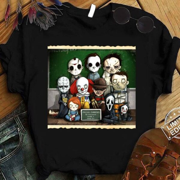 Hot Horror Movie characters students in class shirt 1