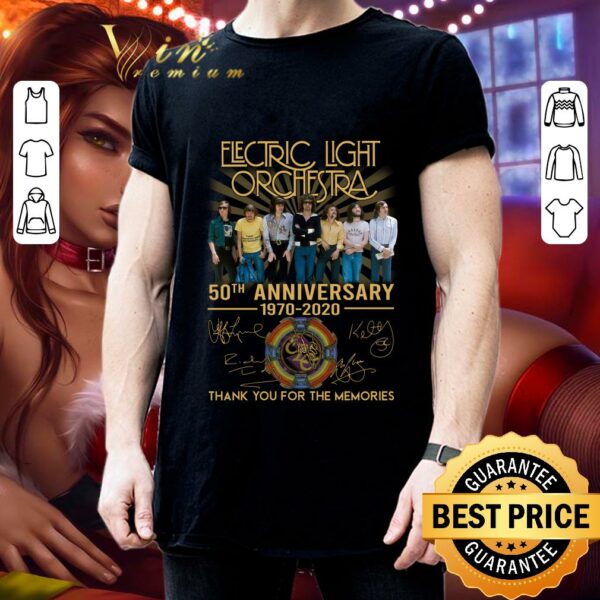 Hot Electric Light Orchestra 50th Anniversary Thank You For The Memories Signature shirt 3