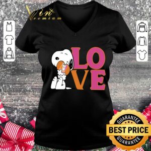 Hot Snoopy Hug Heart Love Dunkin Donuts Logo shirt 5