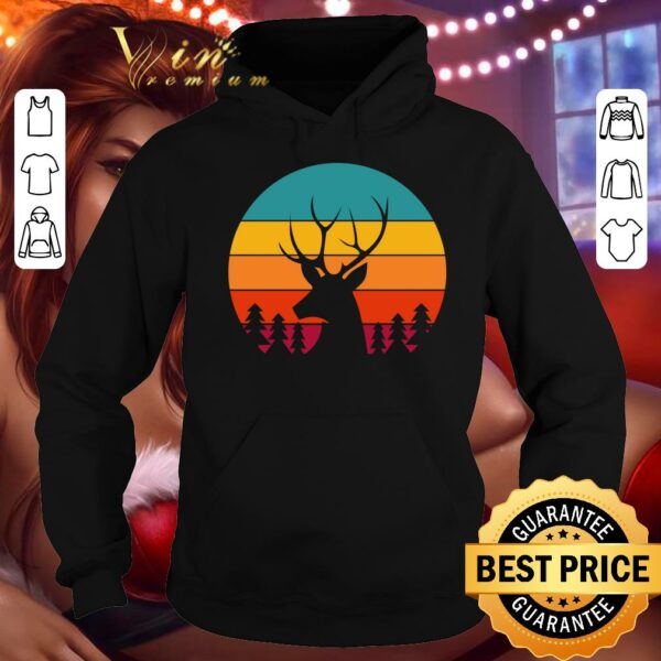Original Vintage Sunrise Retro Sunset Deer Buck Antlers Classic shirt 4