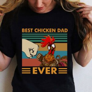 Best Chicken Dad Ever Vintage shirt 5
