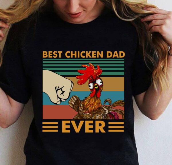 Best Chicken Dad Ever Vintage shirt 2