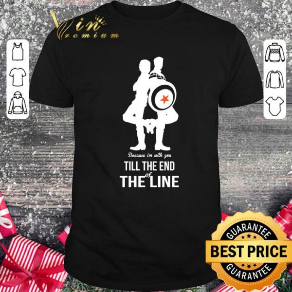 Official Captain america and bucky barnes because I’m with you till the end of the line shirt 1