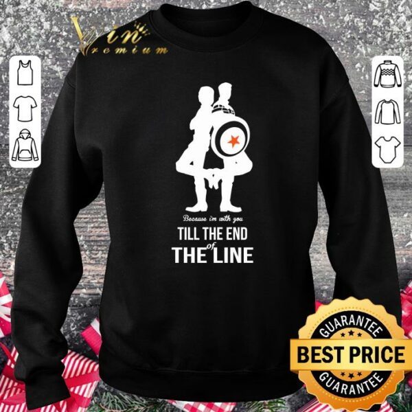 Official Captain america and bucky barnes because I’m with you till the end of the line shirt 3